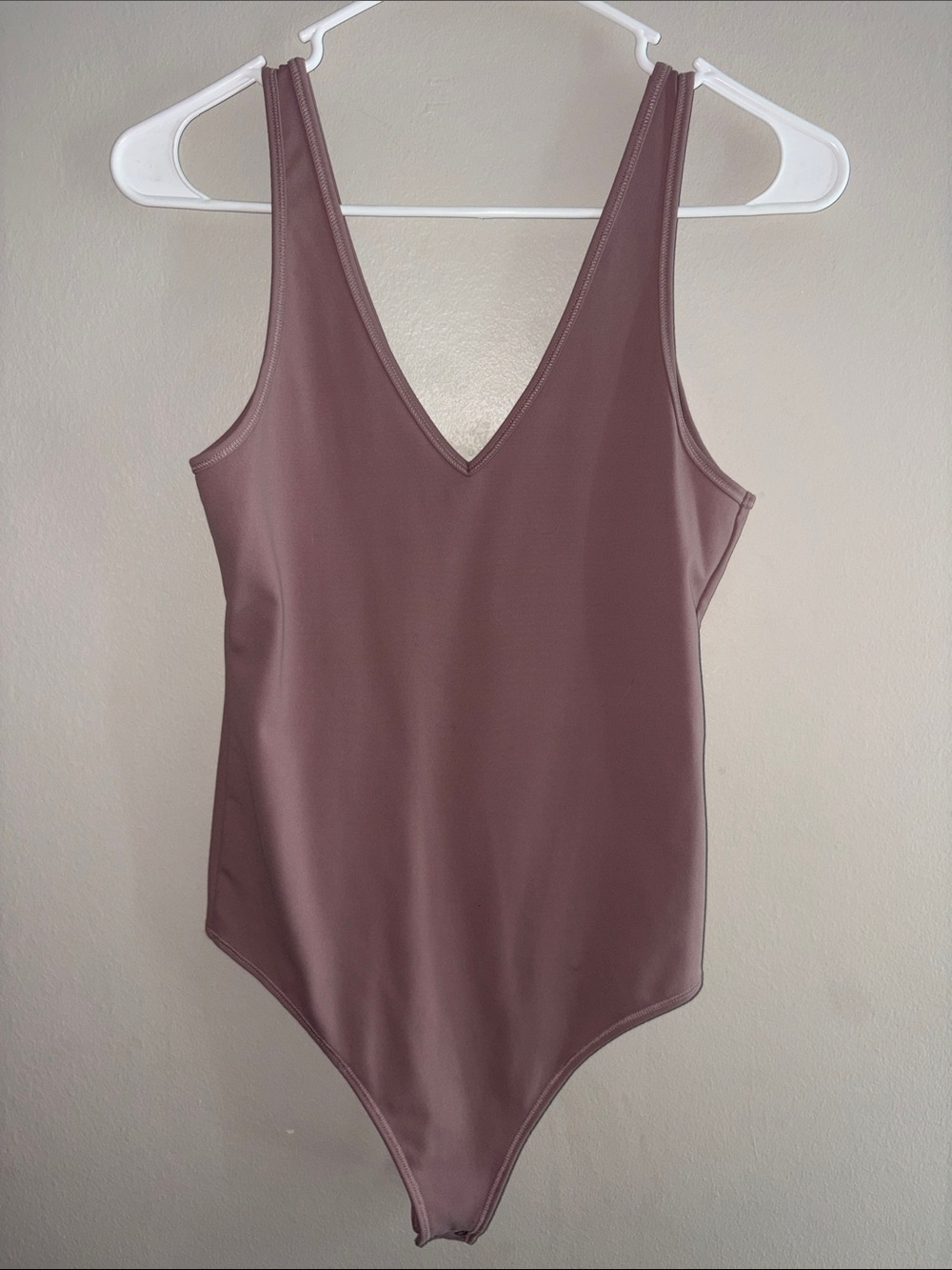 Abercrombie & Fitch - Soft Collection Mauve V-Neck Bodysuit